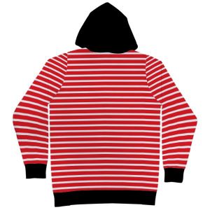 striped hooded sweatshirt personalized fabric fashion